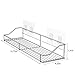 ODesign Adhesive Shower Caddy Shelf Bathroom Shelf Organizer Storage Kitchen Spice Rack SUS304 Stainless Steel - No Drilling
