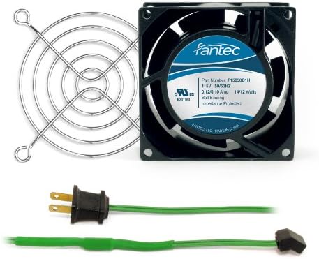 Gardtec GCAB700 80 mm Cabinet Cooling Fan Kit, Fan/Cord/Wire Guard 120V