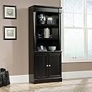 Sauder Avenue Eight Library Bookcase with Doors - Wind Oak