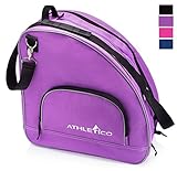 Athletico Ice & Inline Skate Bag - Premium Bag to Carry Ice Skates, Roller Skates, Inline Skates for Both Kids and Adults (Purple)