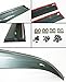 FOR 2010-2015 LEXUS RX350 RX450H VIP CLIP-ON SMOKE TINTED WINDOW VISOR CHROME TRIM
