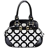 FASH Chic Mod Circle Bowler Hobo Handbag