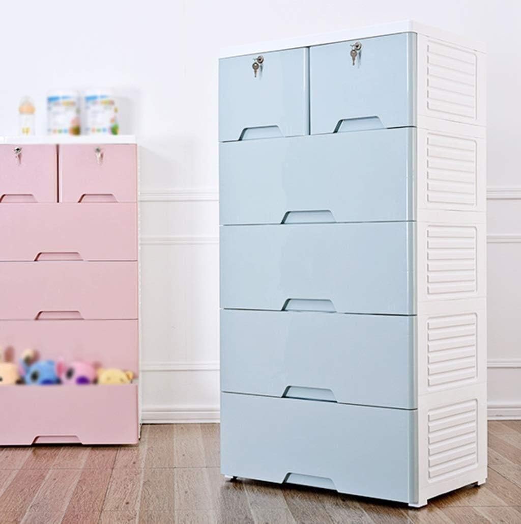 Wyyggnb Storage Tower Storage Drawers, Multi-Layer Chest of Drawers, Children's Room Drawer Type Storage Box Hall Locker Living Room Sundries Finishing Cabinet (42 50 123CM) (Color : B): Home & Kitchen