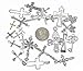 Kinteshun Christian Cross Charm Assorted Alloy Crucifix Pendant Connector for DIY Necklace Bracelet Jewelry Making Accessaries(25pcs,Antique Silver)
