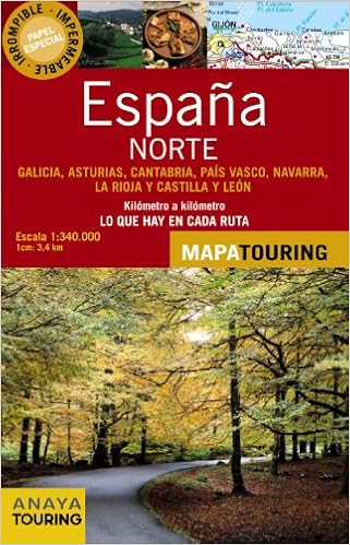 mapa de carreteras del norte de españa Mapa de carreteras 1:340.000   Norte de España (desplegable) (Mapa 