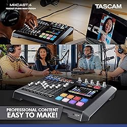 Tascam Mixcast 4 B Podcast Studio Mixer Station