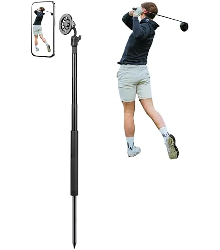 Monopode/Trépied Pour Analyse De Swing De Golf - Perche à Selfie Magnétique, Hauteur Max 160 Cm