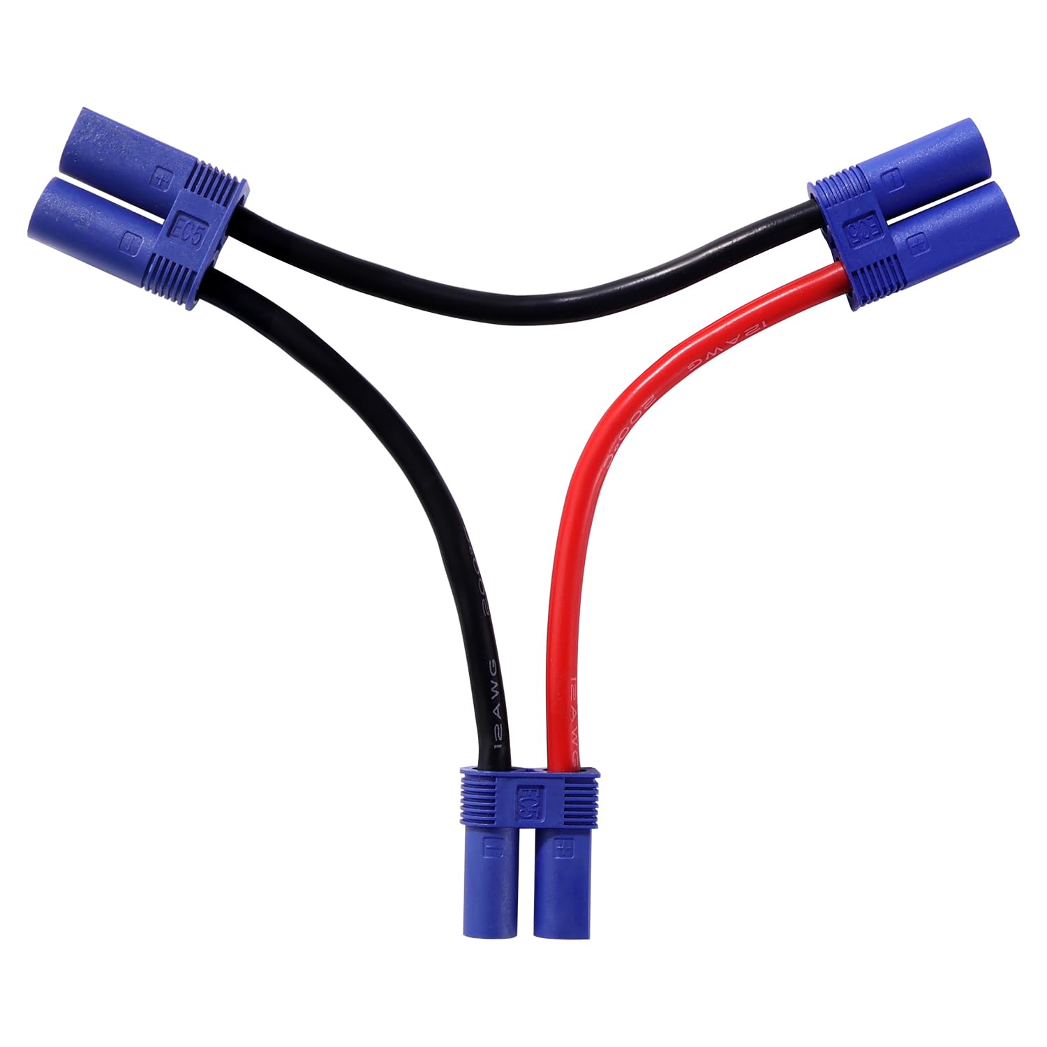 YIXISI EC5 Serial Series Battery Connector, EC5 1 Female and 2 Male Lipo Battery Series Connection 12AWG Cable, for RC LiPO Battery โ image 1