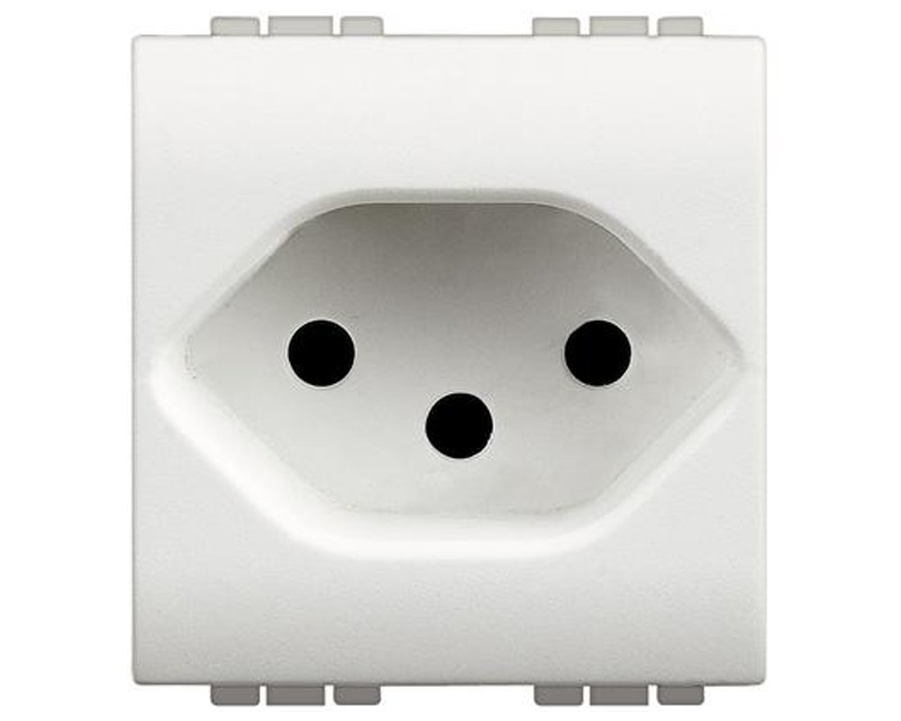 Legrand N4164/13 Switzerland LL Socket, White