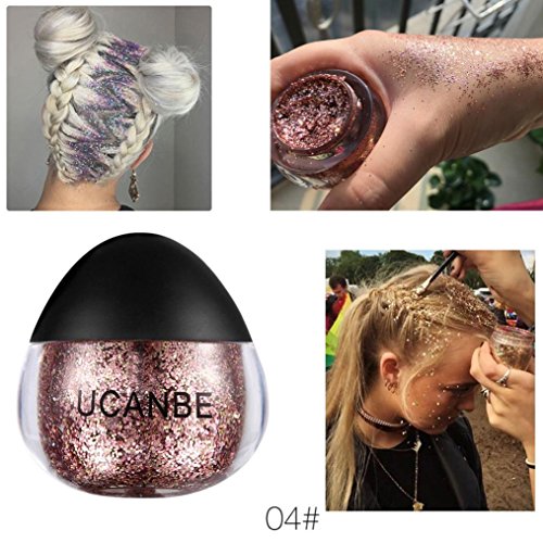 Glitter Eyeshadow Shimmer Pigment Loose Powder, Bolayu Beauty Makeup Eye Shadow (D) - Thumbnail 3