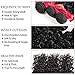 Alibeauty 12A Water Wave Bundles with Lace Closure(12 14 16+12)100% Brazilian Wet and Wavy Human Hair 3 Bundles with Any Part Lace Closure Deep Water Wave Human Hair Bundles and Closure Natural Black