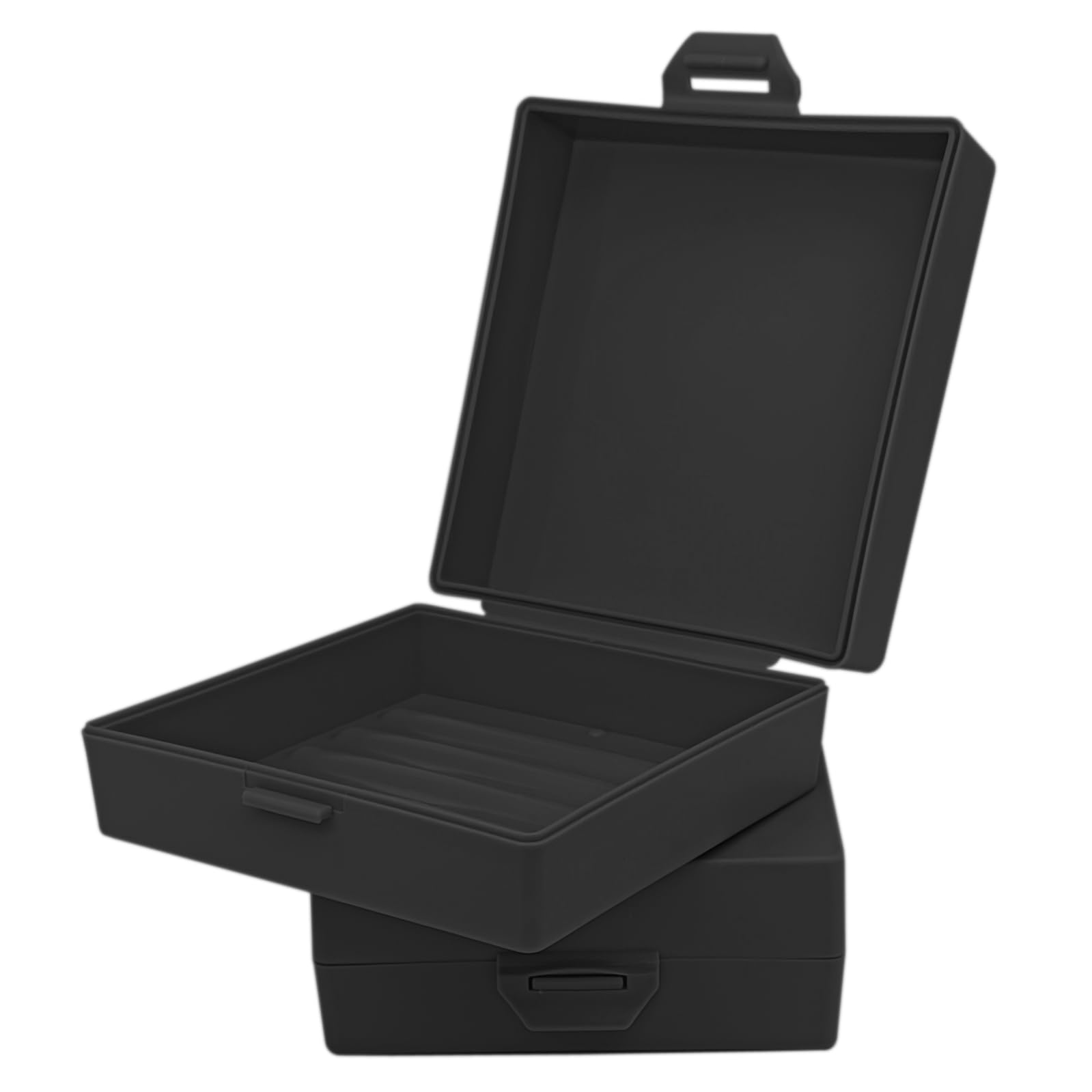 Photo 1 of Bathroom Soap Dishes for Dr. Squatch Soap, Square Travel Soap Container with Lid, Portable Bar Soap Holder for Shower Soap Dish Box for Traveling Camping Outdoor Elimeta (2pack Black)