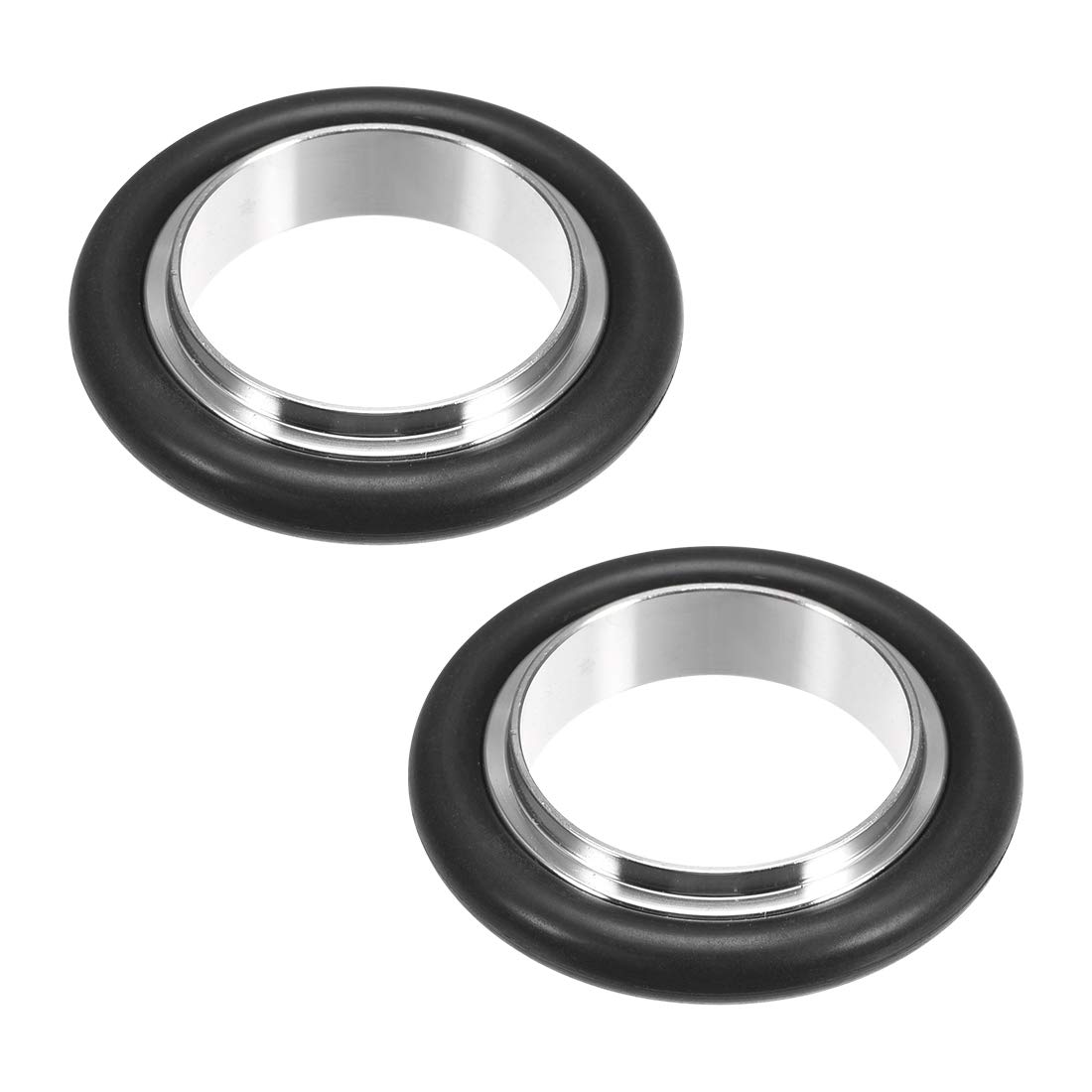 Sourcingmap 2 Pcs Centering Ring KF-16 Vacuum Fittings ISO-KF Flange 39mm X 24.5mm Fluorine Rubber O-Ring