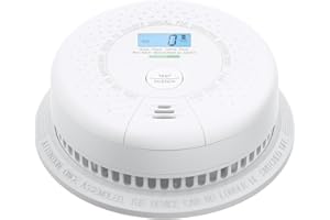 X-Sense Smoke Detector and Carbon Monoxide Detector Alarm with LCD Display, 10-Year Battery Operated