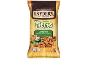 SYDER'S Snyder's of Hanover Pretzel Pieces, Jalapeno, 12 Oz (Pack of 4)