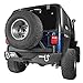 Hooke Road Jeep Wrangler Rear Bumper w/Tire Carrier & Receiver Hitches & LED Lights for 1987-2006 Jeep Wrangler TJ YJ