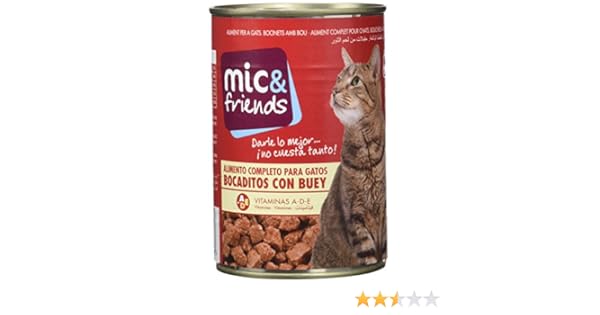Mic & Friends Comida Para Gato con Buey - 415 g: Amazon.es: Amazon ...