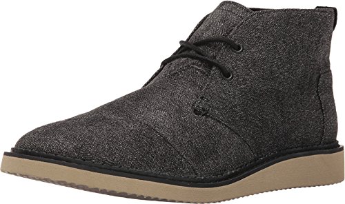 Toms - mens mateo chukka boots charcoal herringbone (10…