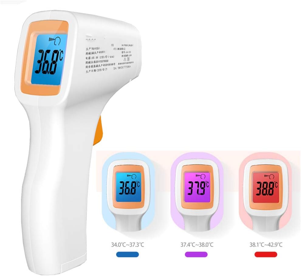GFYWZZ Forehead Thermometer, Accurate Instant Readings,No Contact Digital Infrared Professional Thermometer,for Baby, Children, Adult with Fever Indicator
