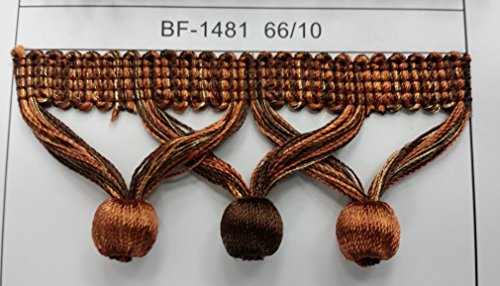 1 3/4'' Wide Decorative Trim Posh Tassel Fringe Bf-1481 *NEW 2015 "Elegance Collection"* 15 Colors available, Sold by the yard (66/10)