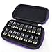 Portable Essential Oil Carrying Case for 16 Bottles (2ml/3ml) - Essential Oil Travel Case Hard Shell Case - Perfect for doTERRA, Young Living Bottles for Aromatherapy Travel or Storage (Purple)