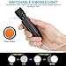 AERZETIX Rechargeable Led Tactical Flashlight, High Lumen Super Bright Led Flashlight, Waterproof Mini Handheld Light with COB Light, 4 Modes Zoomable LED Torch for Camping Emergency Use (2 Pack)