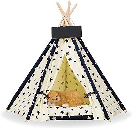 YSYDE Pet Teepee, Removable And Washable Dog Bed Pet Play House for Dog Cat Pet(Without Cushion) Four Seasons Pet Tent, Perfect for Small Animals Such As Dog Cat