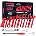 wsiiroon Trim Removal Tool Kit, 15pcs Car Panel Removal Tool Kit for Car Panel Door Dash Audio Removal Installer with Stainless Steel Repair Pry Bar