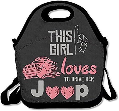 ZMvise Love Jeep Movement Lunch Tote Insulated Reusable Picnic Lunch Bags Boxes Men Women Kids Toddler Nurses Travel Bag