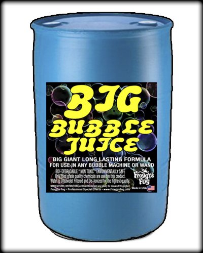 55 Gal - BIG Bubble Juice - Enormous Long-Lasting Bubble Fluid