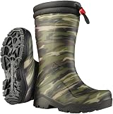 Dunlop Kids Blizzard Unisex Winter Boots Camouflage Black PVC Wellies