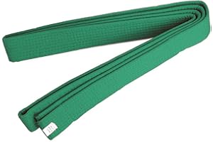 QYUU Double Wrap Taekwondo Belt Karate Judo Hapkido Martial Arts Uniform Color Rank Belt 220cm Green