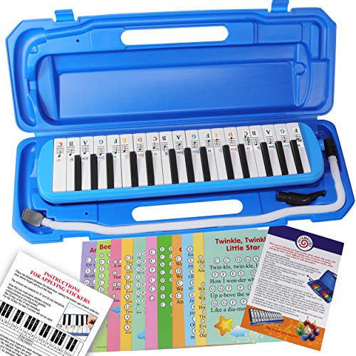 32Key Melodica with 23 Easy Play Songs Portable Air Piano Color