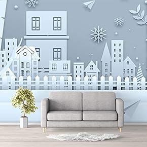 Wall Murals for Bedroom Snowflakes Large Removable Wallpaper Peel and Stick Wall Stickers - 66x96 inches