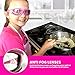 TruChef Kids Onion Goggles –TEAR FREE, Snug Fitting, Foam Lined Cooking Glasses for Kid Cooks - FREE EAR HOOKS included to ensure snug fit on kid chefs of all ages (PINK)