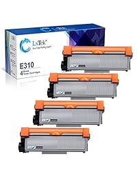 LxTek - Cartucho de tóner para Dell E310dw P7RMX PVTHG 593-BBKD compatible con Dell E310dw, Dell E515dw, Dell E514dw, Dell E515dn Laser Printers, Alto rendimiento (negro, 4 unidades)
