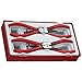Teng Tools 4 Piece 7 Inch Snap Ring Circlip Plier Set - TT474-7, Silver