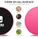 LYOU Exercise Sliders, Multi-Function Core Sliders: Dual Sided Exercise Disc for Enhancing Coordination of Whole Body, Perfect for Use on Carpet or Hard Floors (Pink)