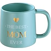 Miicol Funny Coffee Mug 16 oz, Cute Blue Coffee Cup, Large Ceramic Tea Mug, Gift Idea for Women, Mom, Tea Cup, Unique Gift for Birthday, Christmas, Mother's Day