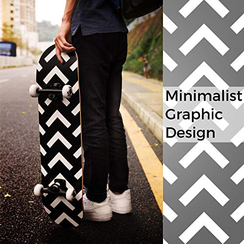 WhiteFang-Skateboards-for-Beginners-Complete-Skateboard-31-x-788-7-Layer-Canadian-Maple-Double-Kick-Concave-Standard-and-Tricks-Skateboards-for-Kids-and-Toddles