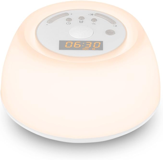 Wake Up Light, LucesDespertador con Simulación de Amanecer, 4 Sonidos