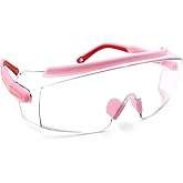Optical Care Anti Fog Safety Glasses Wraparound Safety Goggles Impact Resistance Lens Adjustable, Goggles Over Eyeglasses