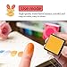 Ink Stamp Pads, Finger Ink Pads for Kids 20 Colors, Washable Craft Stamp Pad DIY Color for Rubber Stamps, Paper, Scrapbooking, Wood Fabric, Best DIY Gift for Kids by AODOOR