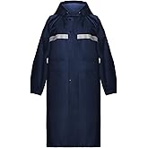 Coralrain Long Hooded Raincoat Safety Waterproof Emergency Rain Jacket Poncho for Men Women Adults