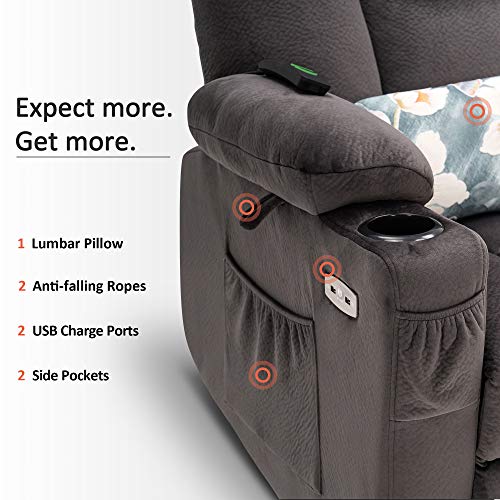 Electric Power Lift Recliner Chair with Extended Footrest for