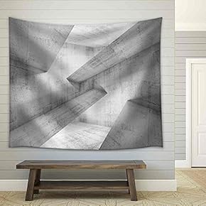 Abstract Concrete Construction Background - Fabric Wall Tapestry Home Decor - 51x60 inches