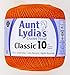 Coats Crochet 154-431 Aunt Lydia's Crochet, Cotton Classic Size 10, Pumpkin