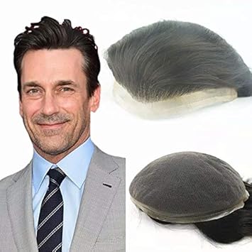 N L W Mens Toupee Hair Replacement Human Hair System Hairpiece