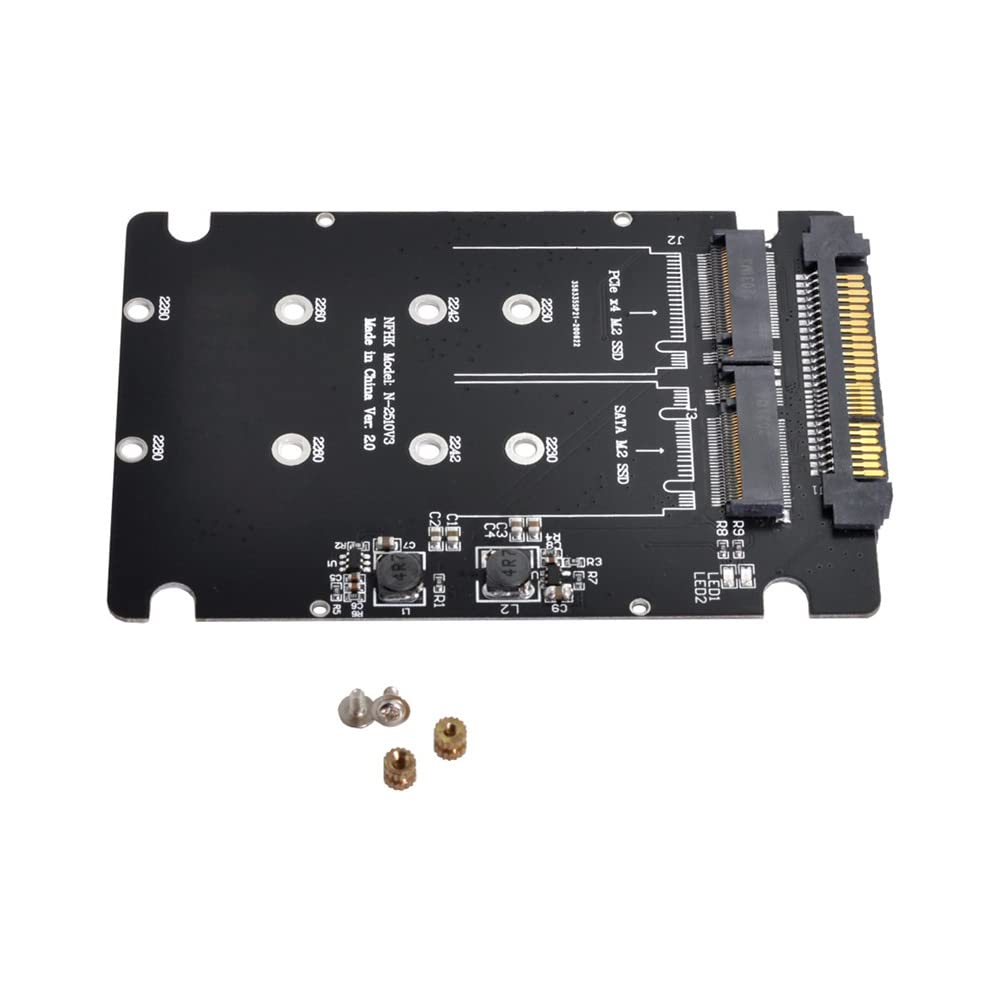 NFHK SFF-8639 NVME U.2 to Combo NGFF M.2 M-key SATA PCIe SSD Adapter for Mainboard Replace SSD 750 p3600 p3700