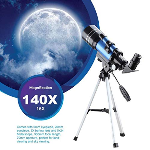 IW.HLMF Professionelles astronomisches F30070M-Teleskop mit Stativ-Telefonadapter Monokularer Mond Vogelbeobachtung… – Bild 5